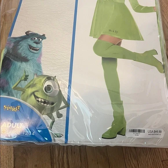 Disney Mike Wazowski Dress Costume - Monsters Inc Size Large - Picture 5 of 8